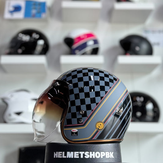 BELL 3-SNAP BUBBLE SHIELD AMBER GRADIENT