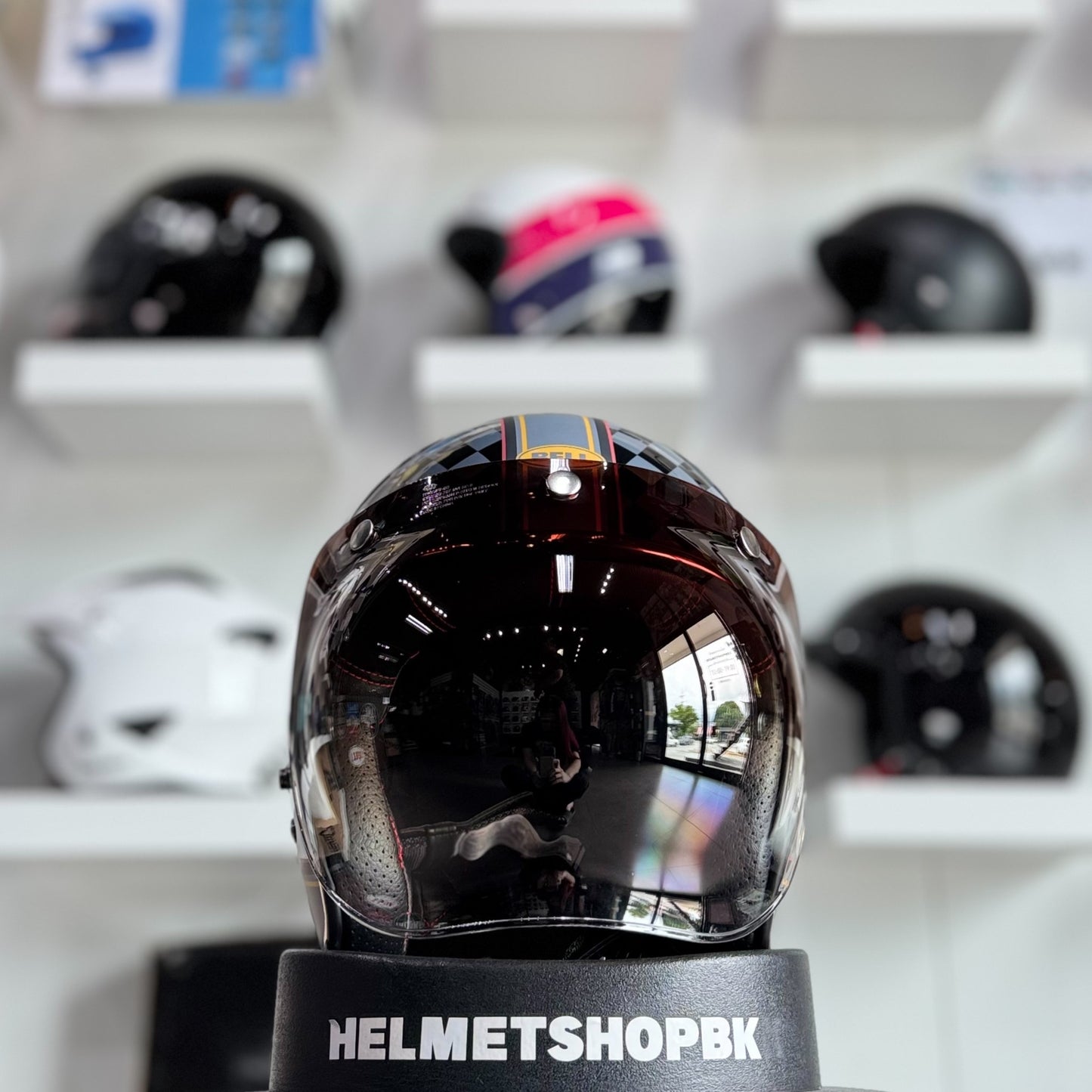 BELL 3-SNAP BUBBLE SHIELD AMBER GRADIENT