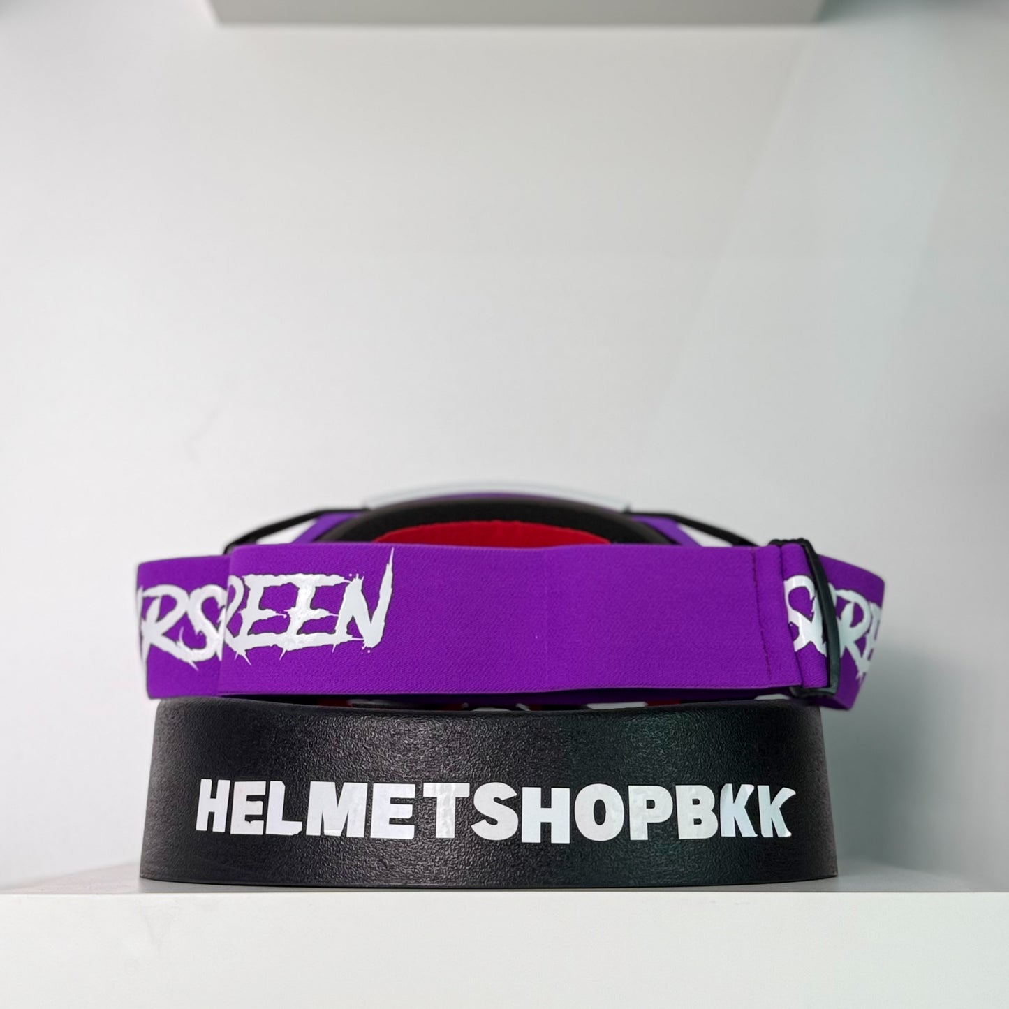 แว่นกันลม AIR SCREEN GOGGLE AERO EX 05 PUPPLE WHITE BLACK CLEAR