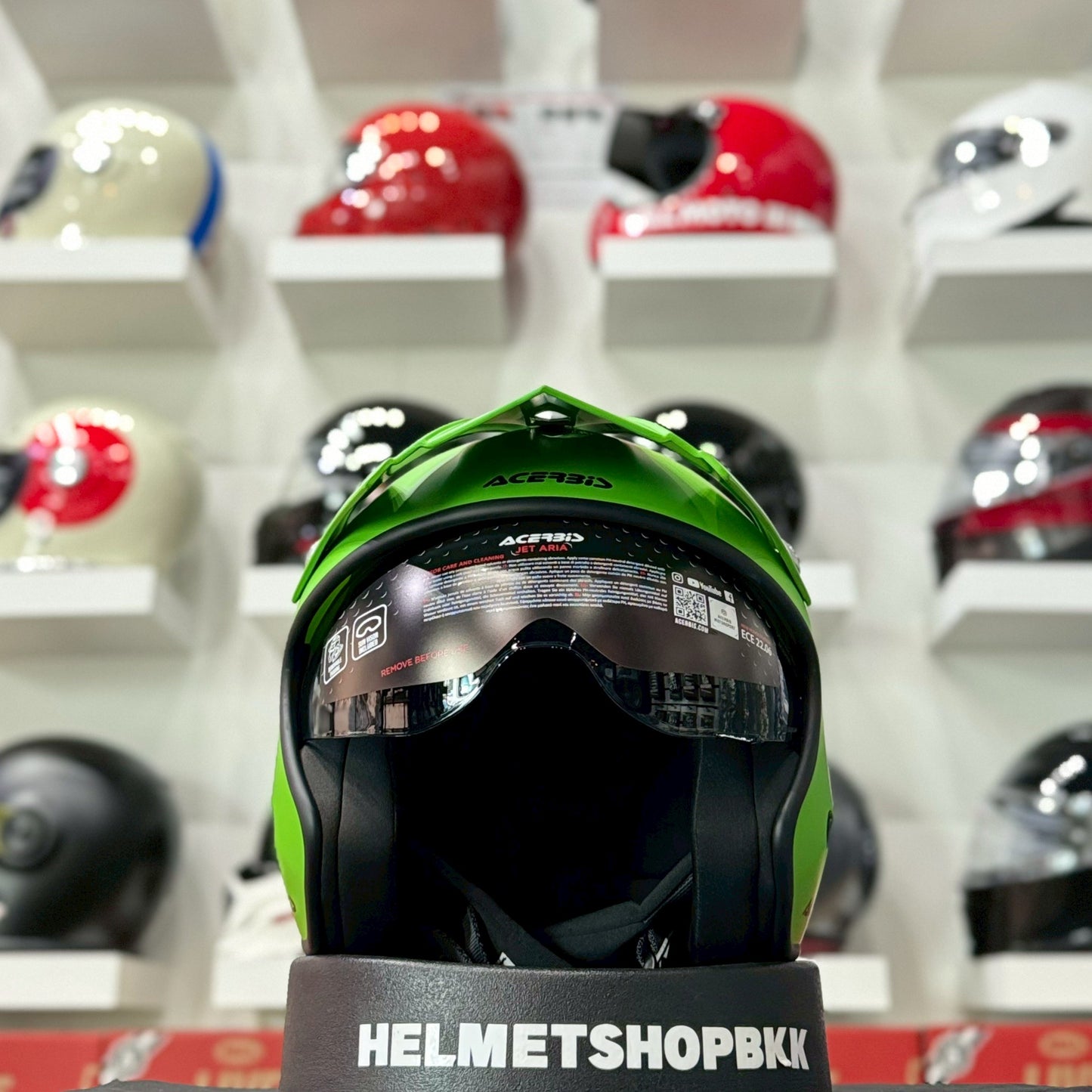 ACERBIS HELMET JET ARIA 22-06 GREEN 4