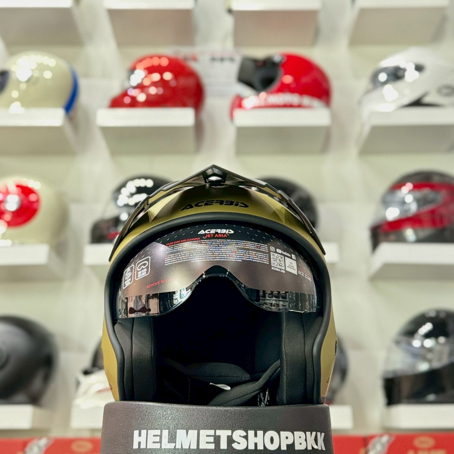 ACERBIS JET ARIA METALLIC HELMET GOLD