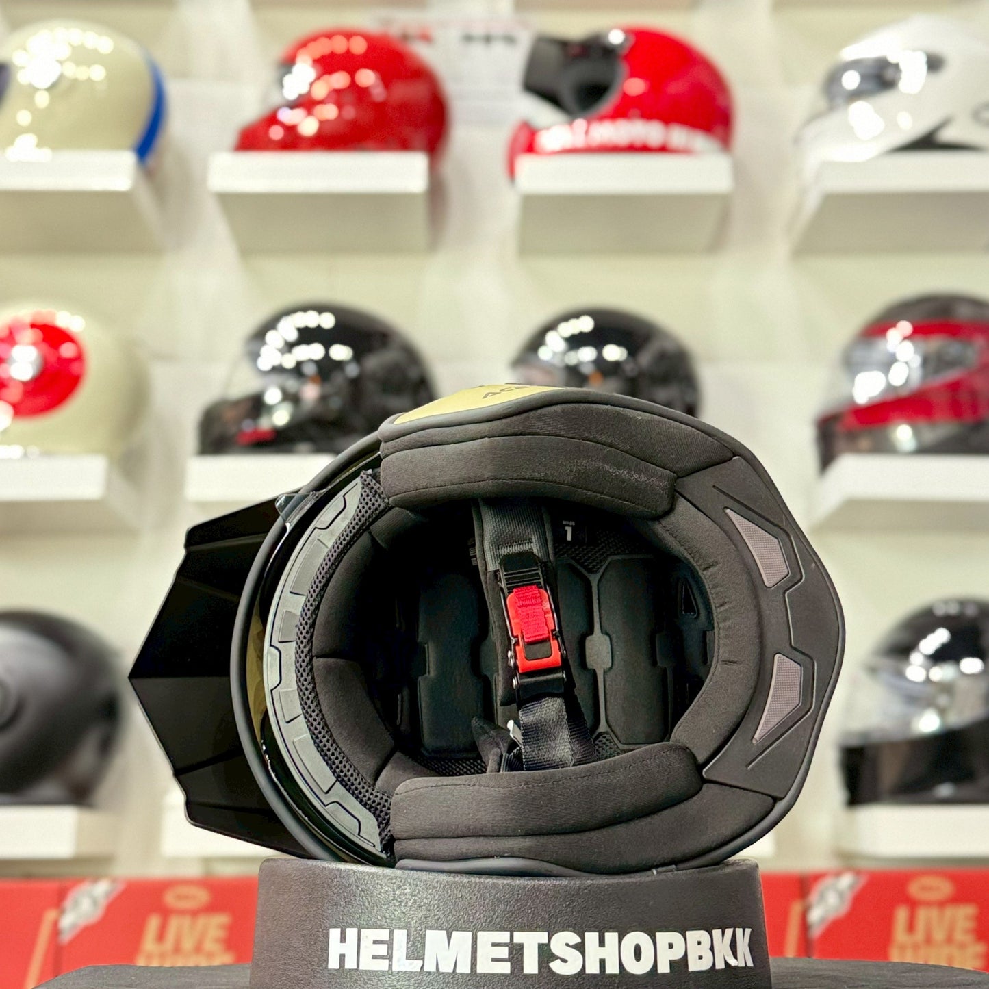 ACERBIS JET ARIA METALLIC HELMET GOLD