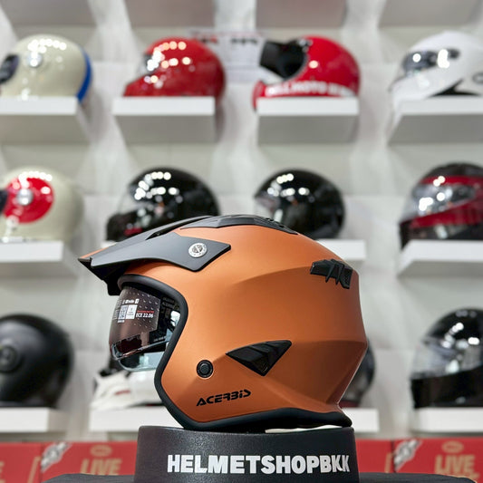ACERBIS JET ARIA METALLIC HELMET ORANGE ORANGE