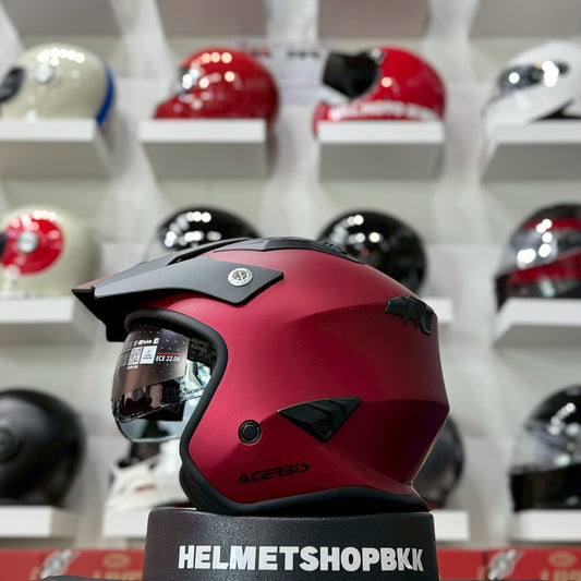 ACERBIS JET ARIA METALLIC HELMET RED