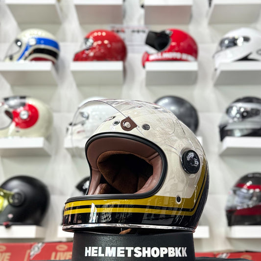 NEW BELL BULLITT GT WANDER VINTAGE WHITE BLACK