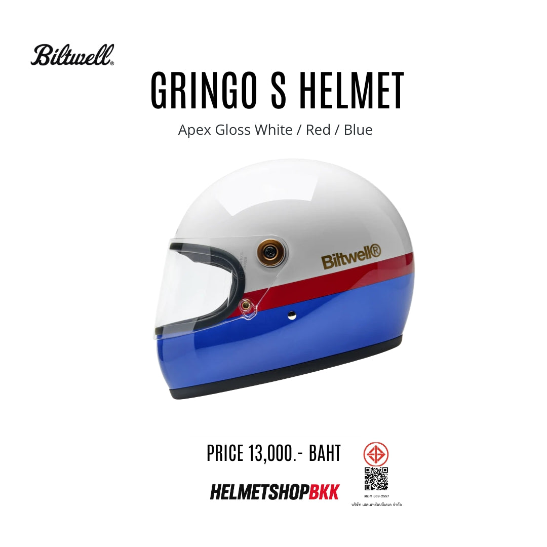 BILTWELL GRINGO S APEX GLOSS WHITE RED BLUE