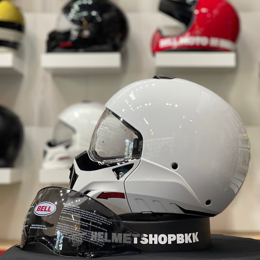 BELL BROOZER DUPLET GLOSS WHITE