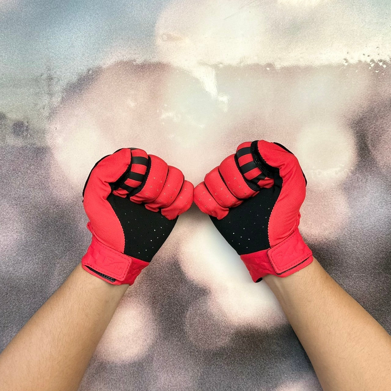 ถุงมือไบท์เกอร์ FASTHOUSE HELIX PODIUM GLOVE RED