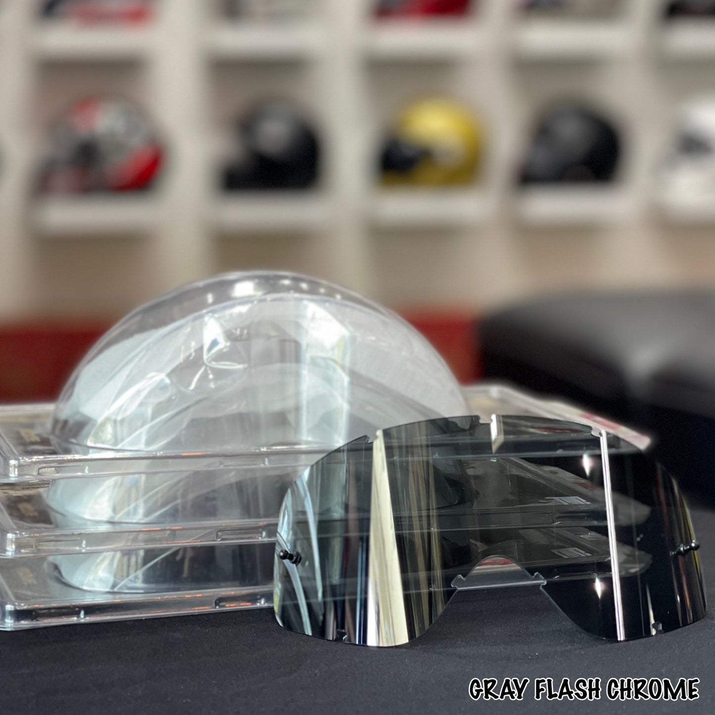 เลนส์ FASTHOUSE VONZIPPER PORKCHOP SPARE INJECTED LENS GRAY FLASH CHROME