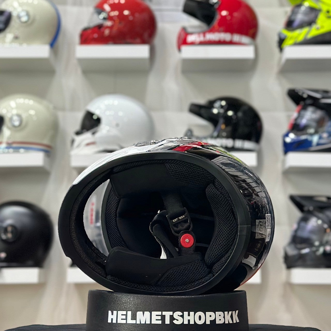 BELL ELIMINATOR GT GLOSS BLACK/WHITE