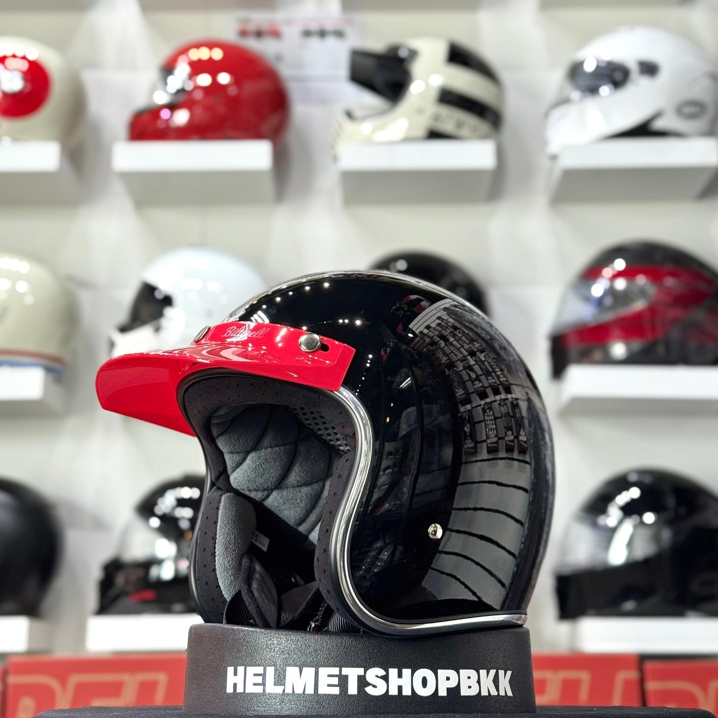 BILTWELL MOTO VISOR RED