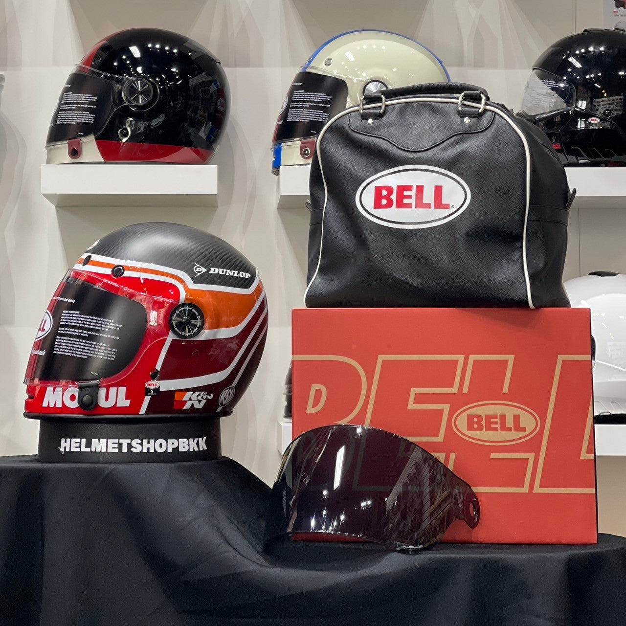 BELL BULLITT CARBON RSD MULHOLLAND MATTE/GLOSS BLACK/RED