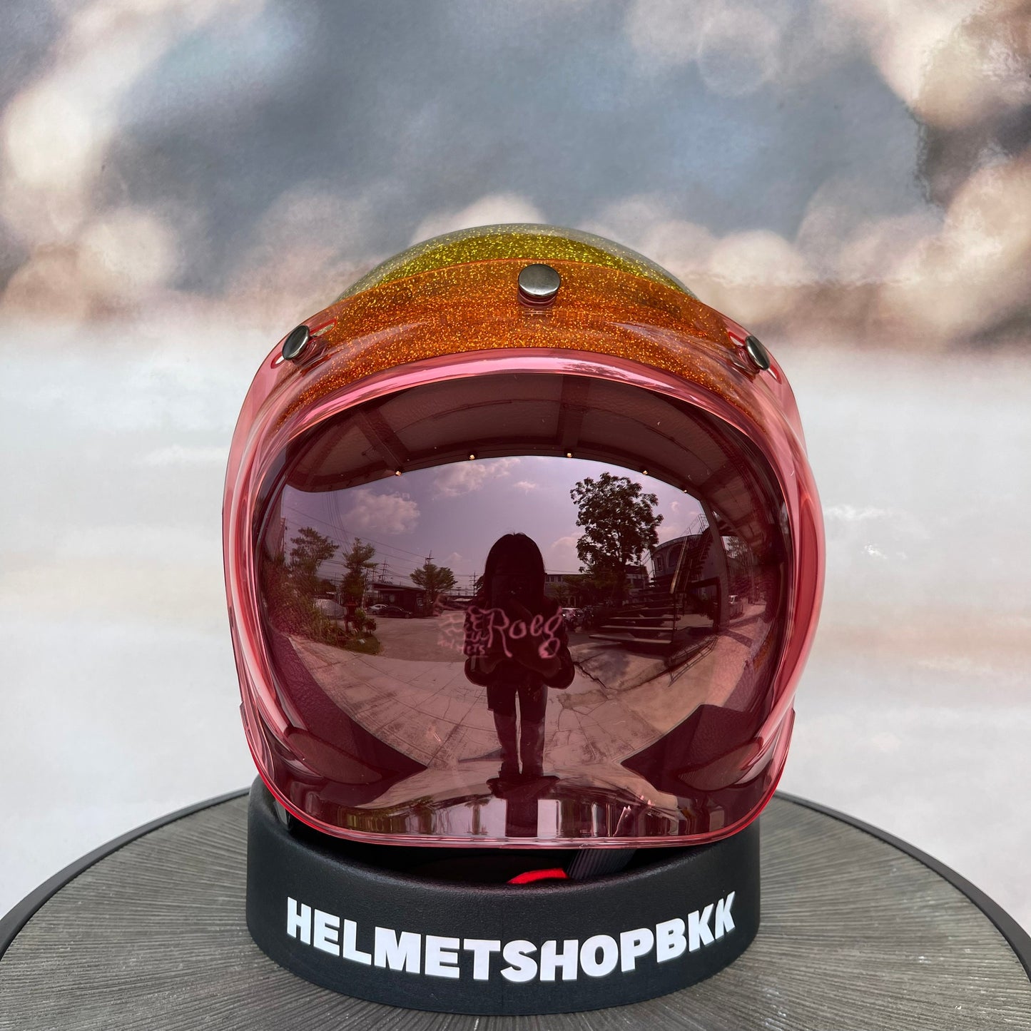 ชิลด์หน้า ROEG BUBBLE SHIELD RED