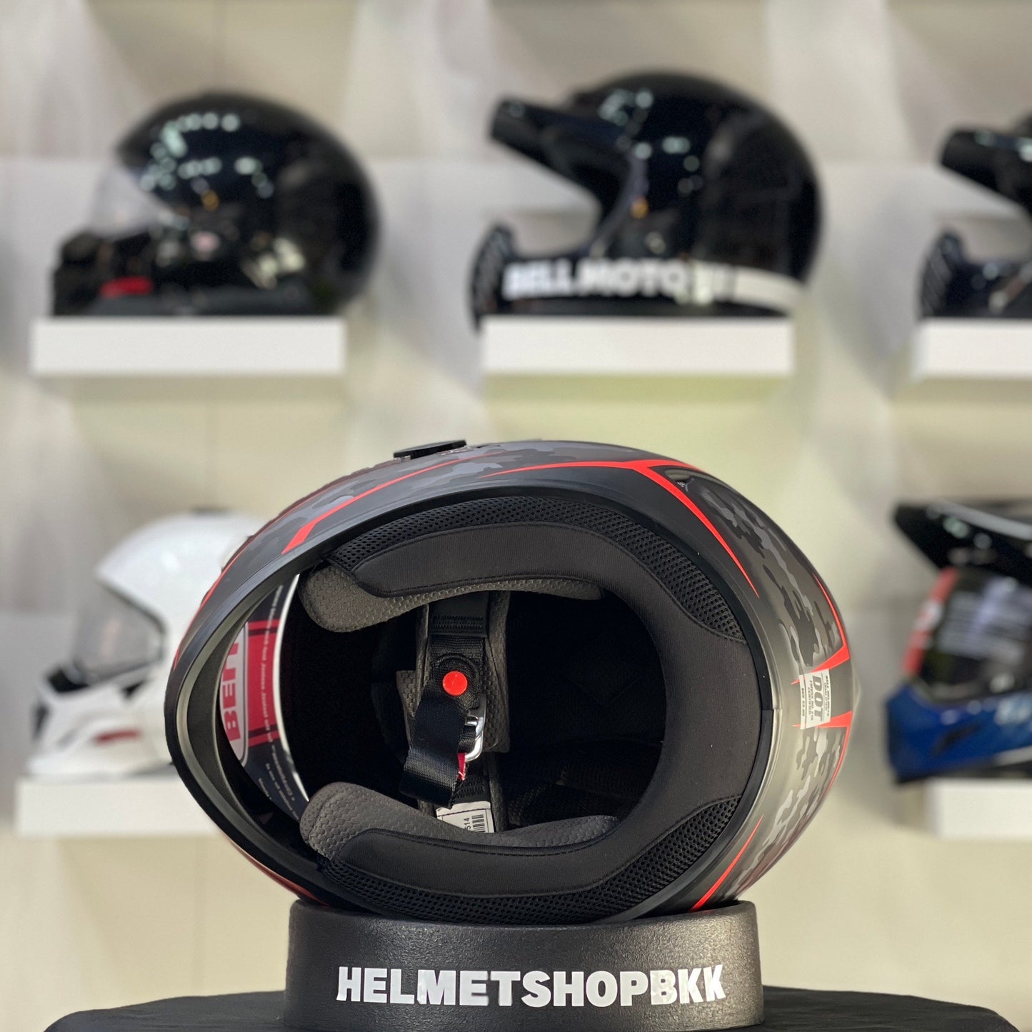 BELL QUALIFIER STEALTH CAMO MATTE BLACK/RED