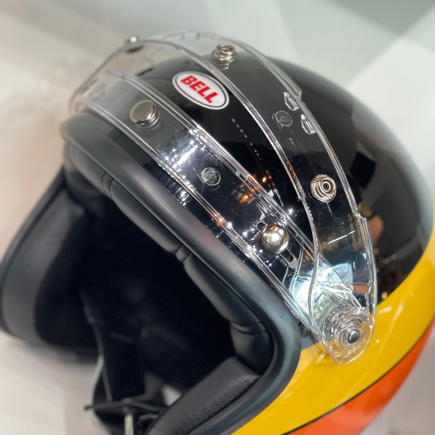 ADAPTER FLIP UP BASE ATTACHMENT FOR 3-SNAPS BUBBLE SHIELD VISOR