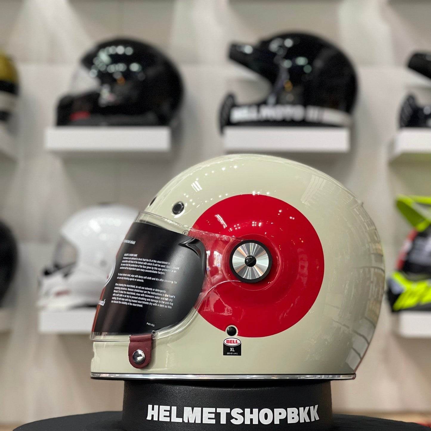 BELL BULLITT TT GLOSS VINTATE WHITE/OXBLLOD