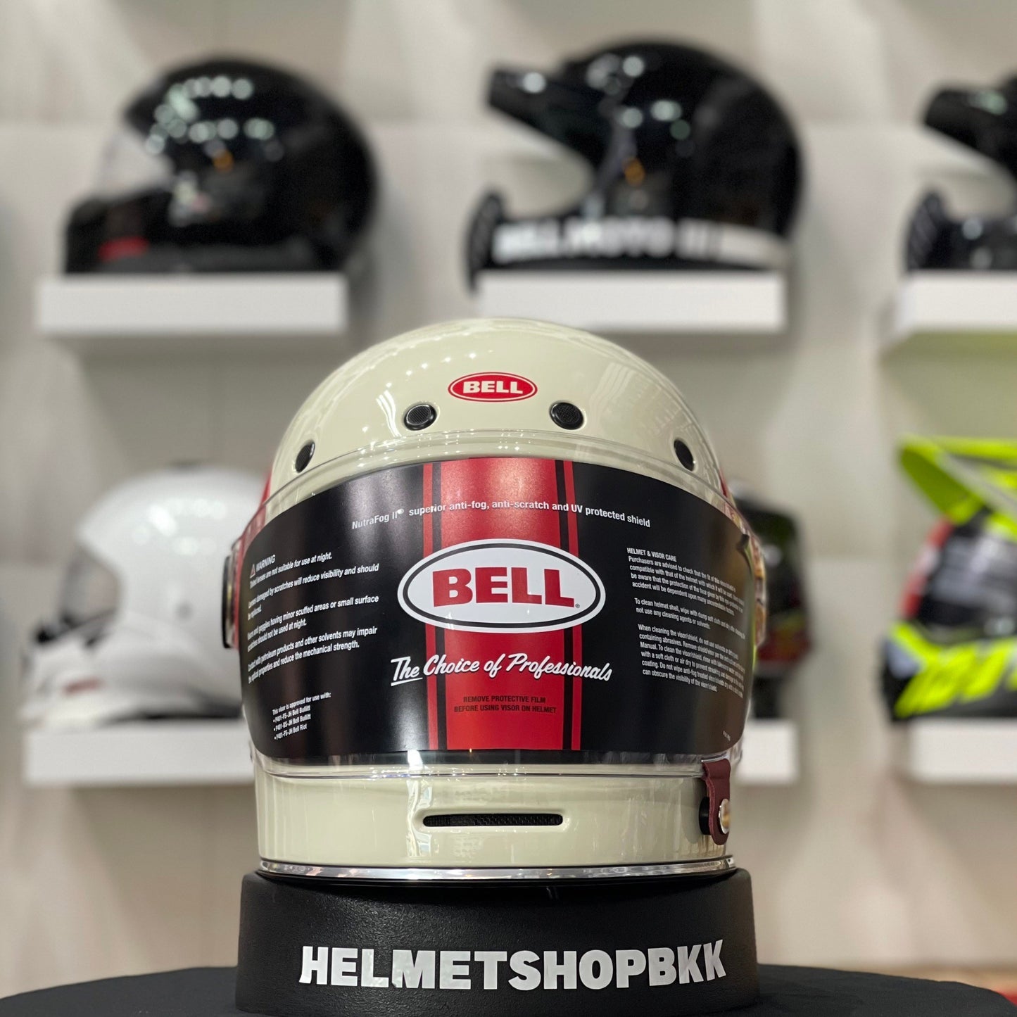 BELL BULLITT TT GLOSS VINTATE WHITE/OXBLLOD