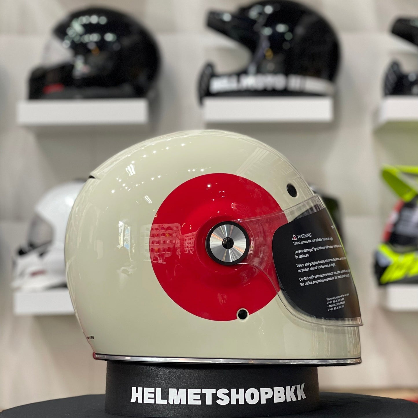 BELL BULLITT TT GLOSS VINTATE WHITE/OXBLLOD