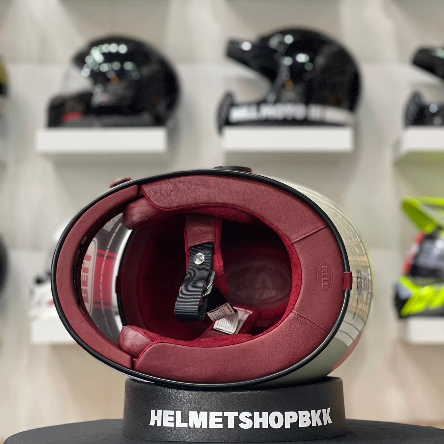 BELL BULLITT TT GLOSS VINTATE WHITE/OXBLLOD