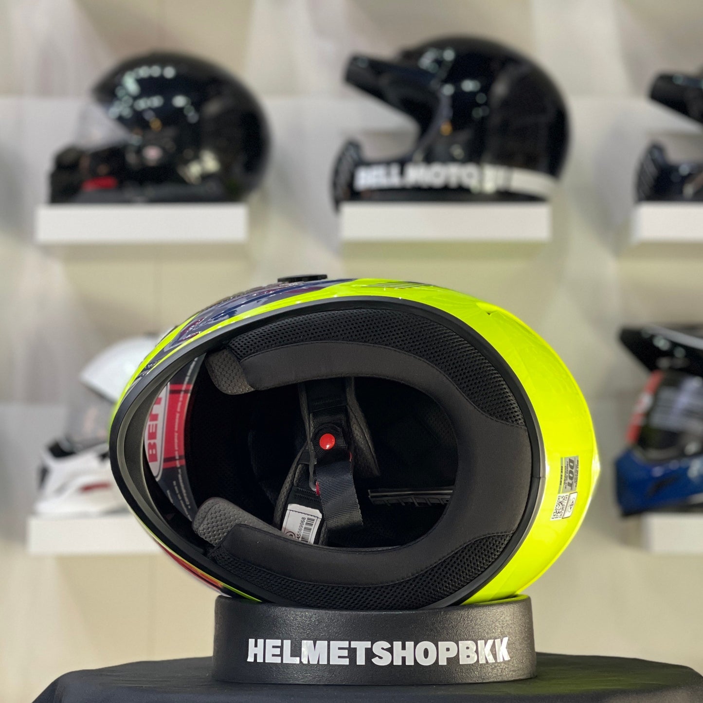 BELL QUALIFIER TURNPIKE GLOSS HI - VIZ/YELLOW/NAVY