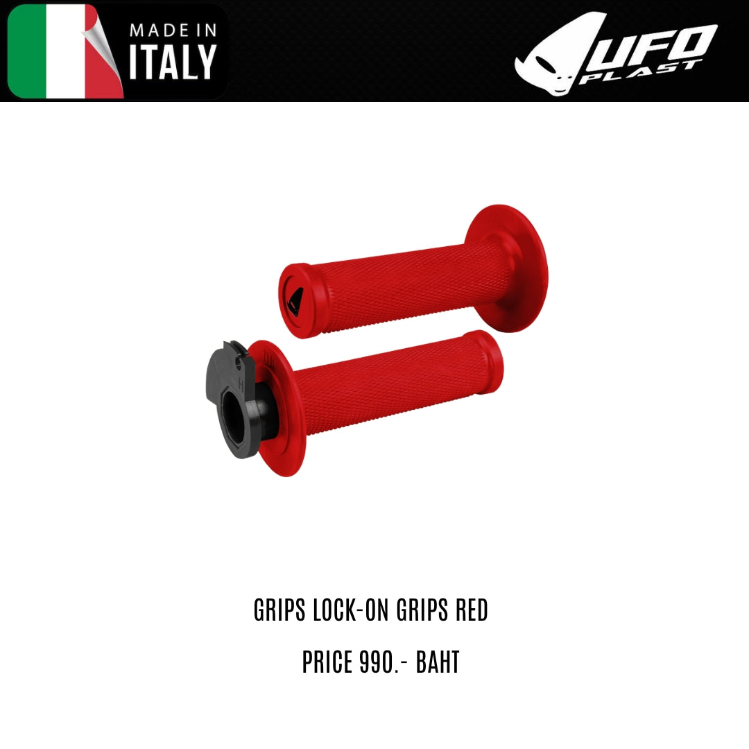 UFO GRIPS LOCK-ON GRIPS RED