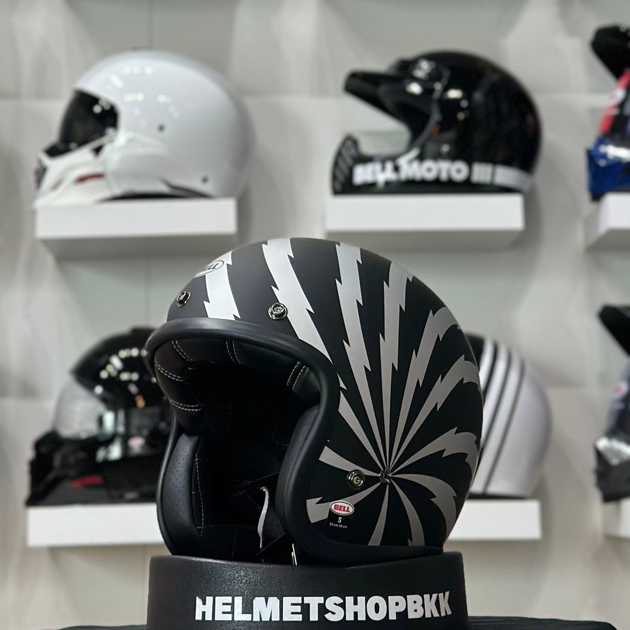 BELL CUSTOM 500 SE VERTIGO MATTE BLACK/SILVER