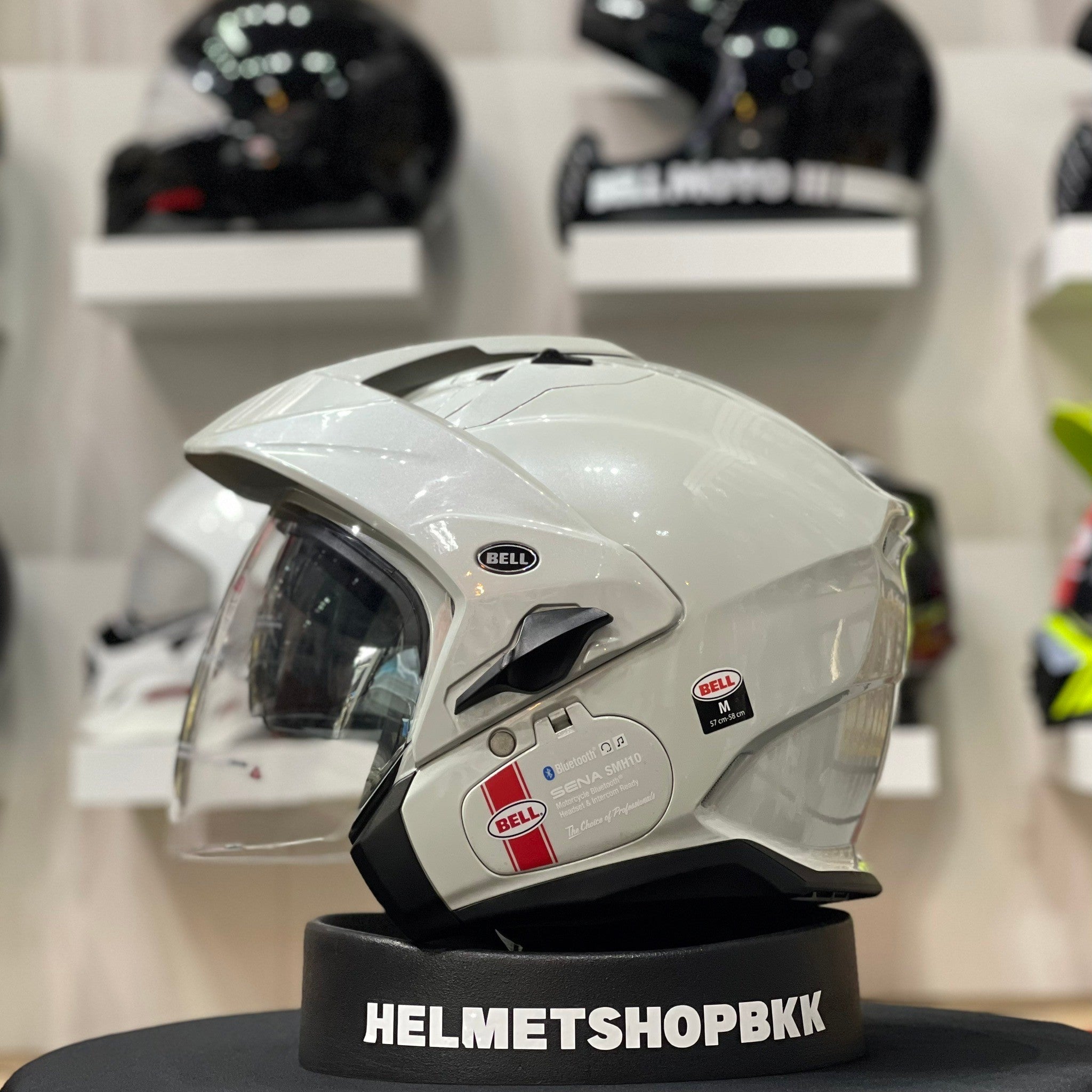 BELL MAG-9 GLOSS PEARL WHITE – Helmetshopbkk