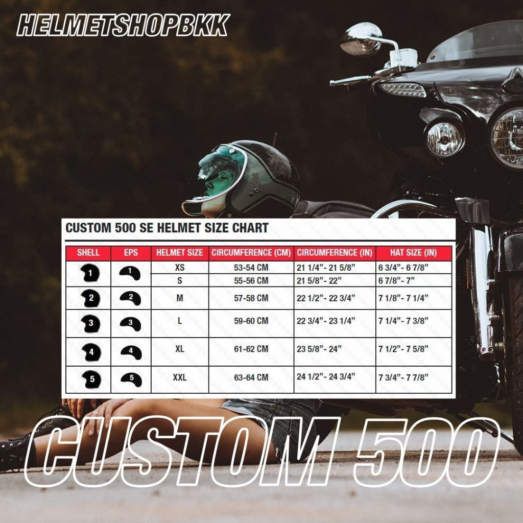 BELL CUSTOM 500 STRIPES GLOSS PEARL WHITE