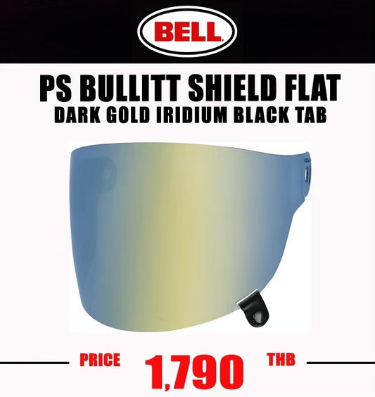 BULLITT SHIELD FLAT DARK GOLD IRIDIUM BLACK TAB