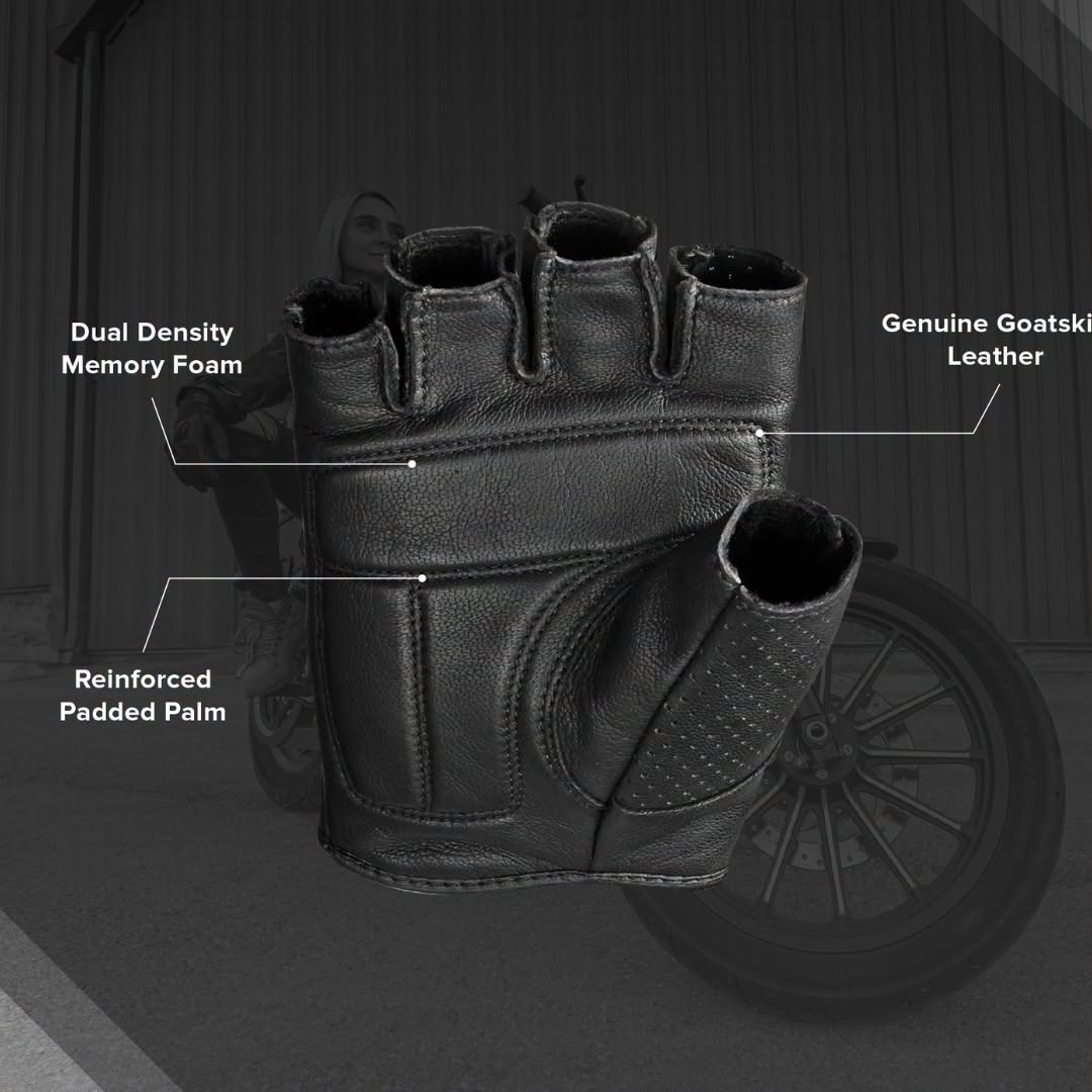 ถุงมือ HIGHWAY21 HALF JAB GLOVE BLACK