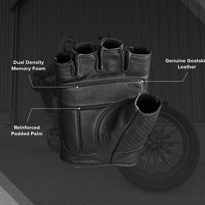 ถุงมือ HIGHWAY21 HALF JAB GLOVE BLACK