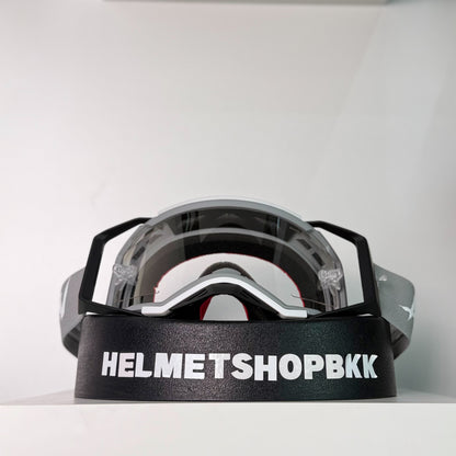 แว่นกันลม AIR SCREEN GOGGLE AERO EX 03 GRAY WHITE BLACK CLEAR