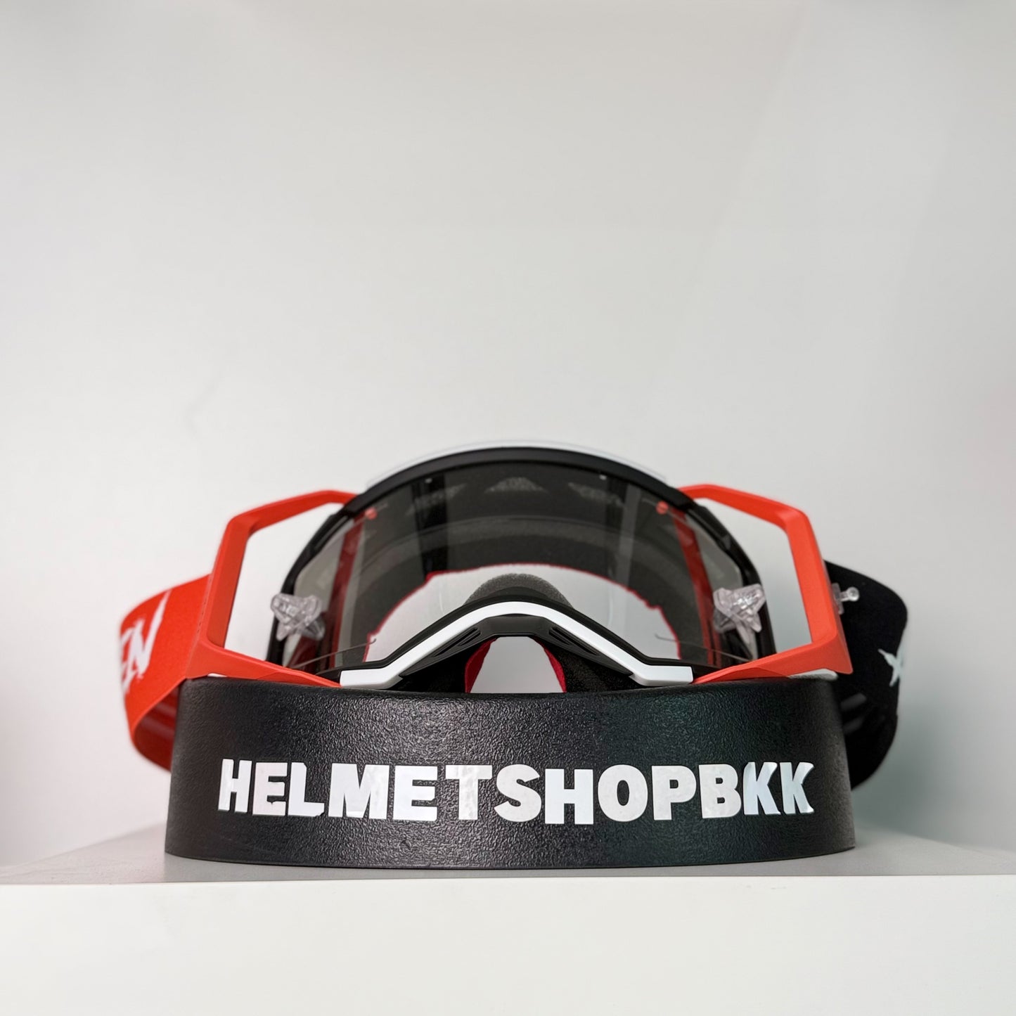 แว่นกันลม AIR SCREEN GOGGLE AERO EX 06 RED BLACK WHITE CLEAR