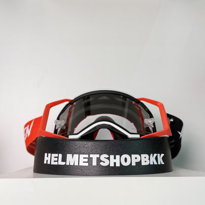 แว่นกันลม AIR SCREEN GOGGLE AERO EX 06 RED BLACK WHITE CLEAR
