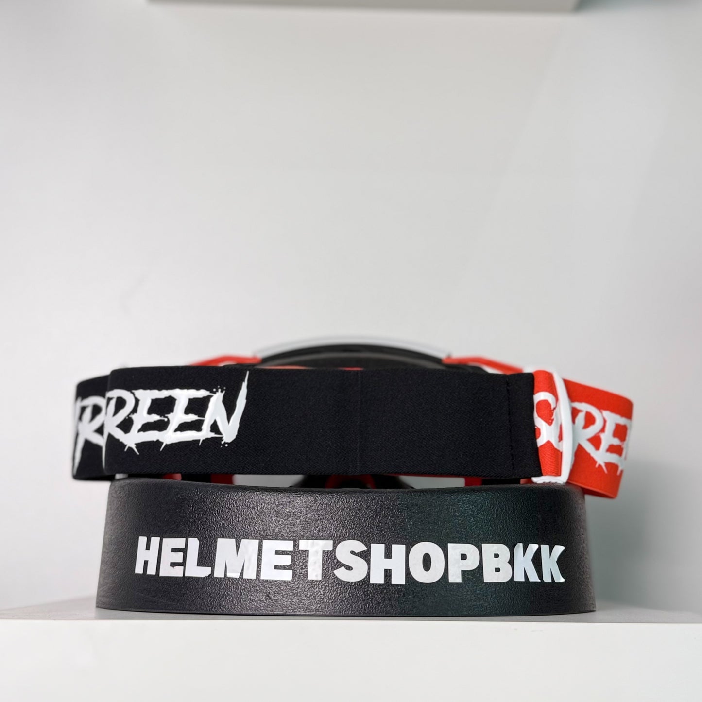 แว่นกันลม AIR SCREEN GOGGLE AERO EX 06 RED BLACK WHITE CLEAR