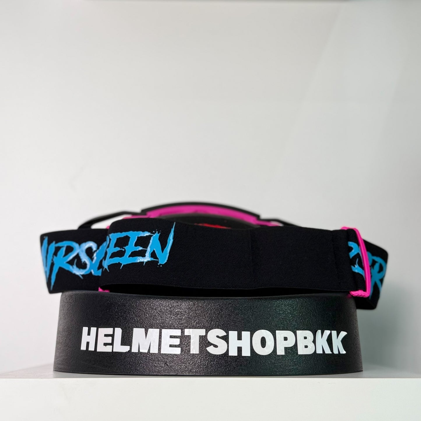แว่นกันลม AIR SCREEN GOGGLE AERO EX 01 BLACK MAGENTA CYAN CLEAR