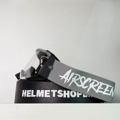 แว่นกันลม AIR SCREEN GOGGLE AERO MX 03 GRAY WHITE BLACK CLEAR