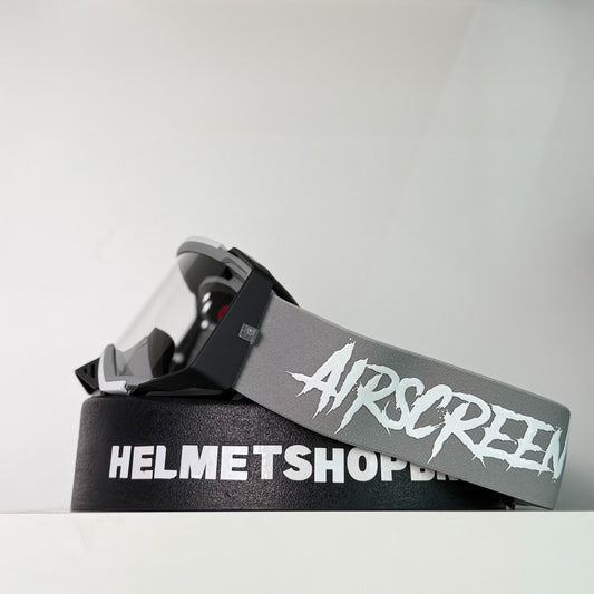 แว่นกันลม AIR SCREEN GOGGLE AERO MX 03 GRAY WHITE BLACK CLEAR