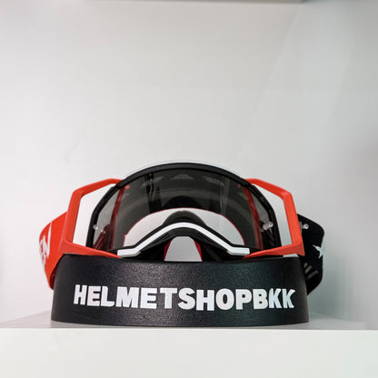 แว่นกันลม AIR SCREEN GOGGLE AERO MX 06 RED BLACK WHITE CLEAR
