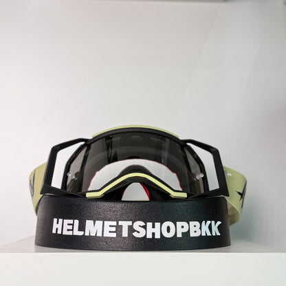 แว่นกันลม AIR SCREEN GOGGLE AERO MX 08 SAND BLACK CLEAR