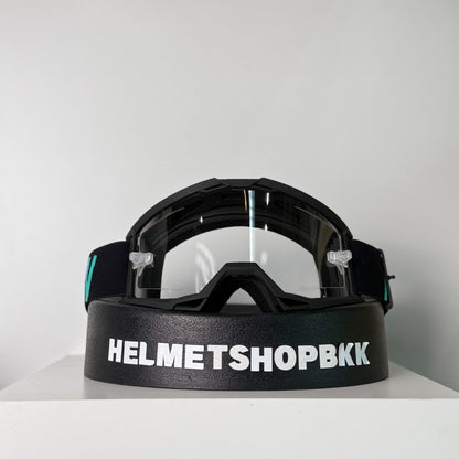 แว่นกันลม AIR SCREEN GOGGLE LITE 02 EX BLACK BLACK CLEAR