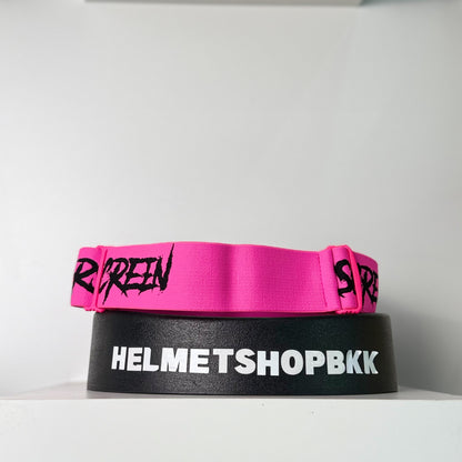 แว่นกันลม AIR SCREEN GOGGLE S-FIT EX BLACK NEON PINK CLEAR