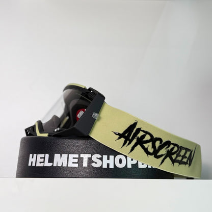 แว่นกันลม AIR SCREEN GOGGLE AERO EX 08 SAND BLACK CLEAR