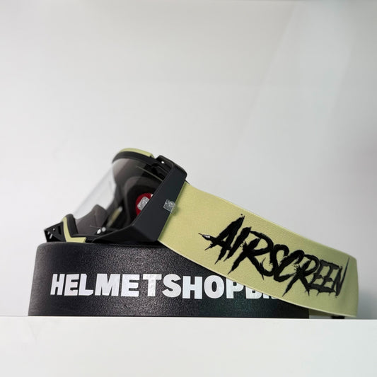 แว่นกันลม AIR SCREEN GOGGLE AERO EX 08 SAND BLACK CLEAR
