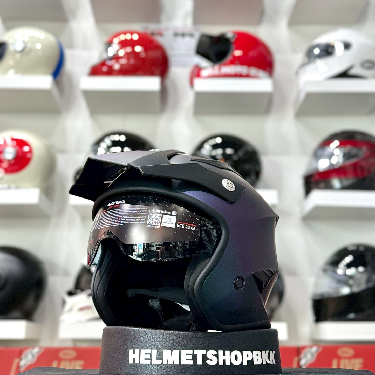 ACERBIS JET ARIA METALLIC HELMET CHAMELEON