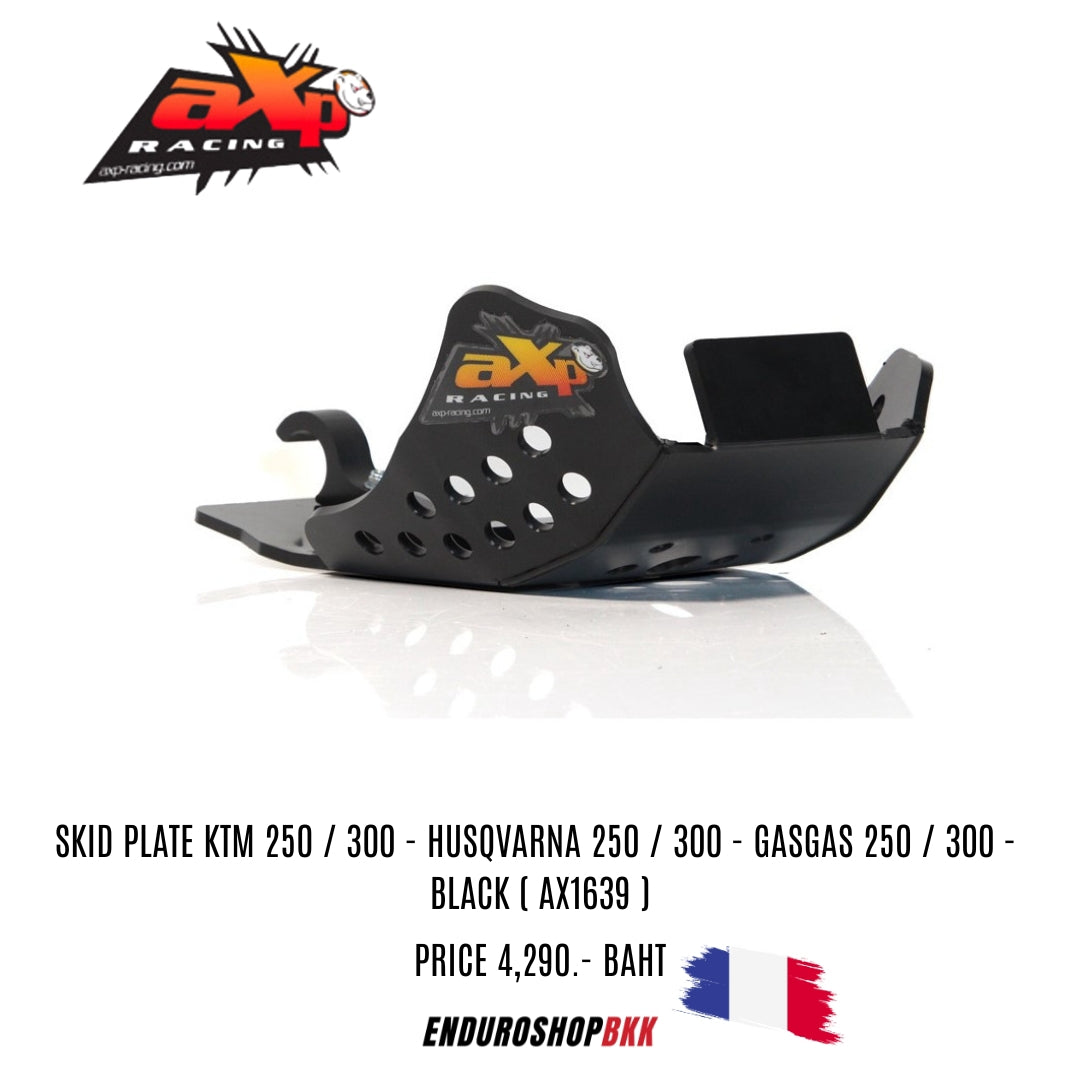 การ์ดแคร้ง AXP RACING SKID PLATE KTM 250 / 300 - HUSQVARNA 250 / 300 - GASGAS 250 / 300- BLACK ( AX1639 )