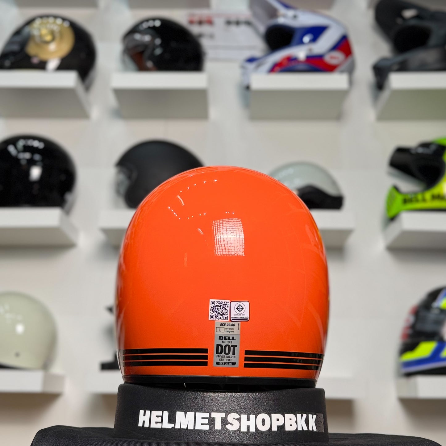 BELL MOTO-3  ORANGE CLASSIC GLOSS