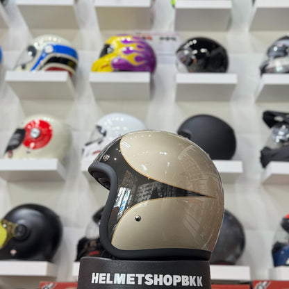 BILTWELL BONANZA METALLIC CHARCOAL CHAMPAGNE SCALLOP