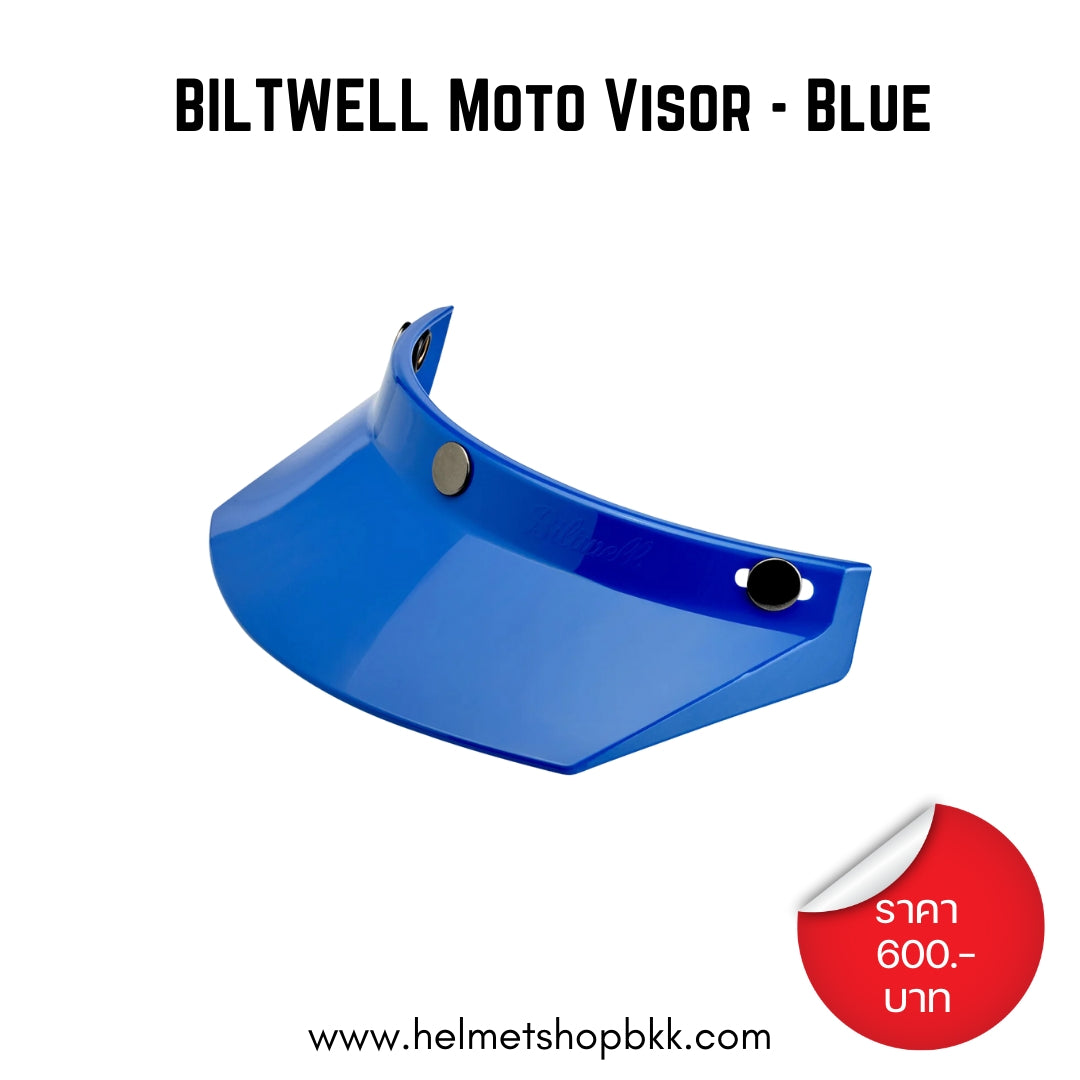 BILTWELL MOTO VISOR BLUE