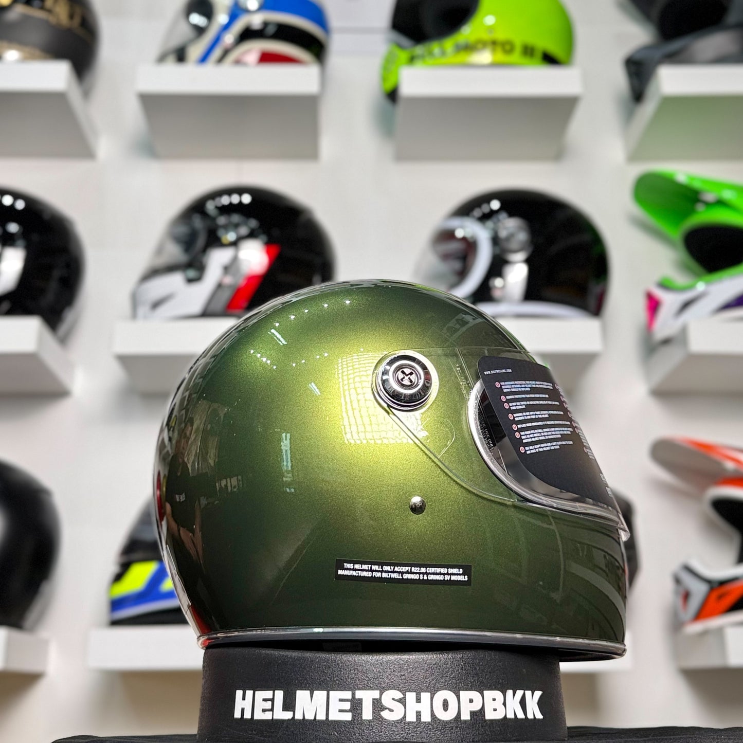 BILTWELL GRINGO S METALLIC DART GREEN